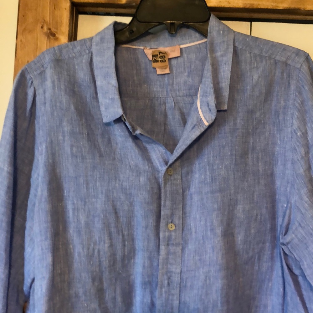 Linen oversized top